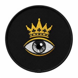 Parche Masónico de Corona Triangular Bordada en Oro, Redondo, de Tela Verde, Insignia de la Francmasonería, Uniforme para Orden Fraternal - Product Image 6