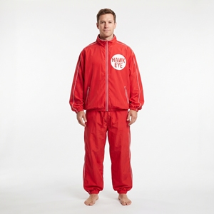 Ensemble de survêtement coupe-vent personnalisé au design innovant, veste et pantalon de jogging légers - Product Image 4