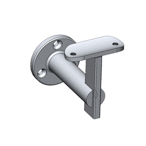 OEM ODM Radius Saddle L-Shape Adjustable Handrail Bracket Modern Design Stainless Steel for Hotel Application - Product Image 1