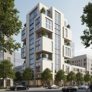 Ensemble de meuble-lavabo de chambre moderne sur mesure JY Project Vietnam, en contreplaqué, avec vasque intégrée, design européen de luxe en marbre et bois, Binh Duong - Product Image 1