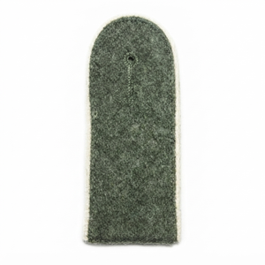 Épaulettes d'uniforme d'officier brodées gris anthracite à haute visibilité avec passepoil blanc - Product Image 4