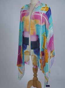 Écharpe élégante en soie modal à imprimé numérique pour femme, châle de luxe doux et de créateur, élégant pour toutes les occasions - Product Image 5