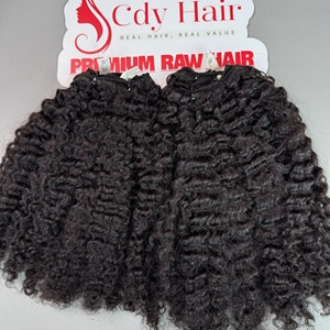 CDYHAIR Extensiones de Cabello Rizado Birmano, Cabello Humano Natural Rizado Vietnamita, Tejido de Cabello Suave y Voluminoso con Puntas Gruesas - Product Image 2