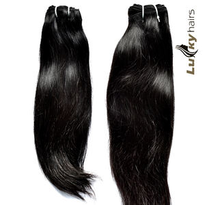 Extensiones de Cabello Humano Indio Virgen 100% Natural Negro, Sin Procesamiento Químico, Sedoso, Liso y Ondulado - Product Image 5