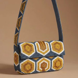 Wholesale Handmade Beaded Floral Shoulder Bag Custom Women Vintage Seed <b>Bead</b> Evening Clutch Purse Factory <b>Direct</b> Supplier - Product Image 3