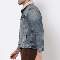 Veste en jean pour homme vierge de haute qualité, manches longues, fermeture éclair frontale, couleur personnalisable, imperméable, coupe-vent, respirante, hiver, vente en gros