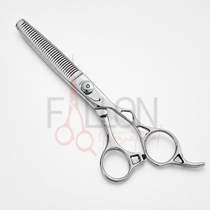 Silver Hair Thinning Scissors Professional Texturizing <b>Shears</b> Stainless Steel Barber Salon Scissors - Product Image 3
