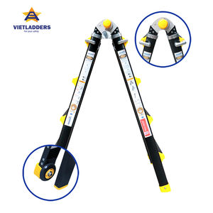 Échelles pliantes en aluminium de haute qualité, norme EN131, 6063, multifonctionnelles, en forme de I, design industriel, utilisation à domicile, entrepôt, charge de 150 kg - Product Image 1