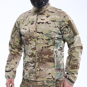 Blouson bomber softshell décontracté pour homme avec col rabattable, fermeture éclair, motif uni et logo frontal - Product Image 4