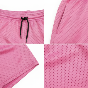 Shorts de sport pour hommes en mesh respirant et léger, shorts de basketball avec cordon de serrage, personnalisables, OEM, vente en gros - Product Image 5