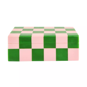 Unique Rectangle Resin Inlay Decorative Jewelry Box Handmade Storage Organizer for Rings Other Home Storage & Organization - Product Image 6