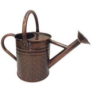 Regadera de metal estilo vintage de gran capacidad con mango cómodo para regar flores y plantas en balcones y terrazas. - Product Image 4