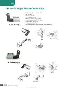 Charnière à couple de blocage à friction amortie à angle réglable pour équipement médical HL-239-4L - Product Image 3