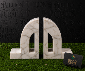 Natural Marble Decorative Bookends <b>Art</b> Deco Tabletop Decor Marble Look <b>Book</b> Supports for Living Room Hotel - Product Image 3
