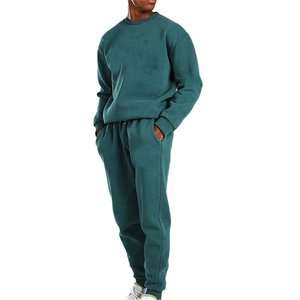 Streetwear Men Winter Tracksuit For Men Solid Color Set Men - Product Image 5