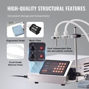เครื่องบรรจุขวดอัตโนมัติ, เครื่องบรรจุของเหลวควบคุมด้วยระบบดิจิทัลความจุในการบรรจุ10-4000มล. สำหรับนมถั่วเหลืองและแอลกอฮอล์ - Product Image 5
