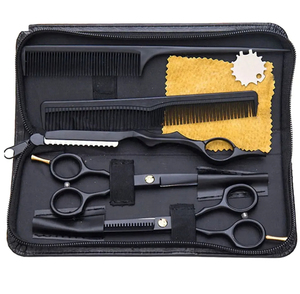 Hair Cutting Stainless Steel Sharp Blade Barber Thinning Scissors Kit Barber Professional Salon Tools Barber Scissors Kit - Product Image 6