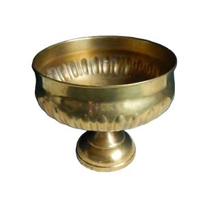 Bol de stockage de fruits en acier de style piédestal au design moderne vente en gros de bols multifonctionnels en laiton faciles et portables cuisine polie fête - Product Image 1