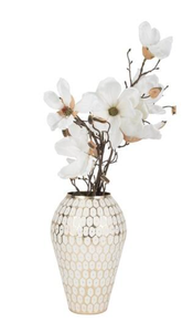 Vases de sol en aluminium avec finition blanchie vieillie, design côtier, faits à la main, haute qualité, pour la décoration de mariage, de la maison ou de restaurant - Product Image 3