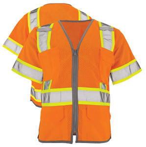 CHALASA SPORTS Chaleco Táctico de Seguridad Transpirable de Alta Visibilidad para Hombre con Cierre de Cremallera, Opciones de Logotipo Personalizado, Poliéster/Nailon - Product Image 3