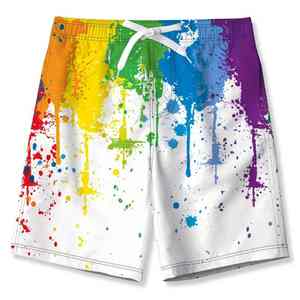 Shorts de plage Oxford pour hommes de qualité supérieure, respirants, à séchage rapide, anti-transpiration, taille mi-haute avec cordon de serrage, décontractés, vente en gros - Product Image 2