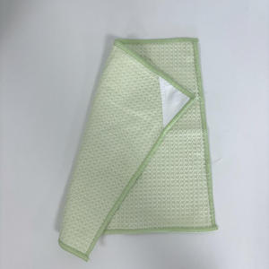 Light Green Microfiber Cleaning Cloth with Stitched Edge for <b>Bowling</b> Ball Maintenance and Polishing Shammy Pad - Product Image 1