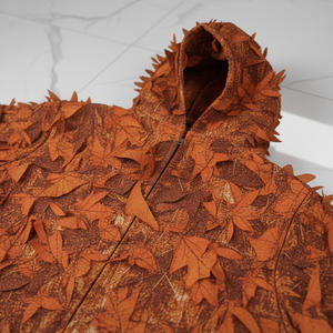 Traje Estilo Hoja de Arce con Botones, Impermeable, Transpirable, de Tela Oxford de Poliéster, Unisex, Camuflaje Otoñal - Product Image 5