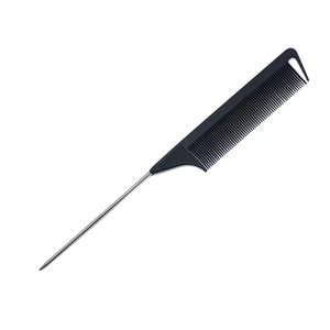 Herramientas Profesionales de Peluquería de Grado Salón, Peine de Cola de Rata de Acero Inoxidable Duradero para Trenzas, Corte de Cabello y Peinado - Product Image 2
