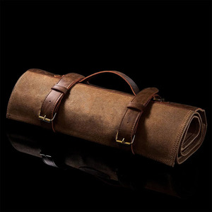 Luxury leather <b>tool</b> <b>roll</b> organizer OEM manufacturer custom design wholesale bulk supplier premium portable storage export - Product Image 2