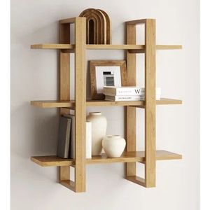 Premium Custom Wooden Floating Wall <b>Shelves</b> For Living Room Bedroom Office Kitchen Decor Storage - Product Image 3