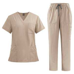 Pantalones de uniforme médico de algodón y poliéster de alta calidad, conjuntos de uniformes de enfermería de punto para hospital, servicio OEM personalizado, detección de agujas - Product Image 4