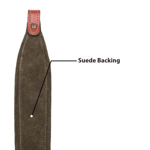 Cinghia da Caccia in Pelle Bovina Conciata al Vegetale di Alta Qualità con Imbottitura in Schiuma e Fondo in Camoscio Marrone - Prodotto Più Venduto per Cacciatori - Product Image 5