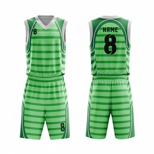 Uniforme de Baloncesto Juvenil Sublimado de Alta Calidad Personalizado, Conjunto de Color Blanco y Negro para Hombre en Venta - Product Image 1