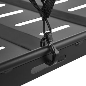 Portapacchi Posteriore per Jeep Wrangler JK 2007-2024 con Cestello in Acciaio al Carbonio da 300 Libbre, Vassoio Portaoggetti Interno per Bagagli - Product Image 4