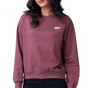 Sweat-shirt en molleton pour femme 320g, imprimé sérigraphié avec logo personnalisé, style streetwear décontracté, épaules tombantes, respirant, écologique, avec motifs - Product Image 1