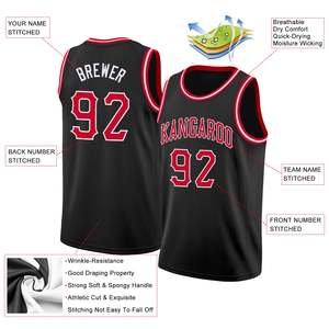 Maillot de basketball en polyester de qualité supérieure, impression par transfert thermique, réversible, séchage rapide, respirant, couleurs personnalisées sur le devant, vente en gros - Product Image 2