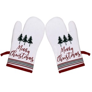 Gant de cuisine en coton 100% avec motif de Noël pour four, micro-ondes et grill, au meilleur prix en Inde. - Product Image 6