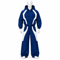 Ensemble de survêtement 2 pièces pour homme, coupe-vent léger et surdimensionné à capuche, respirant, en nylon imperméable