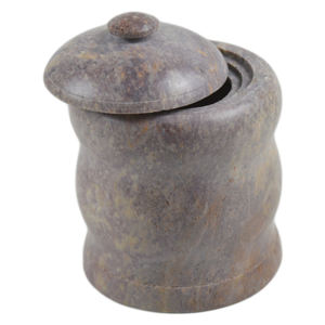 Marble Design Salt Pepper Pot With Natural Colored Finishing Design Best For Home Hotel And Restaurant Design Stone Pot - Product Image 5