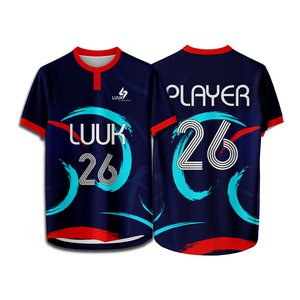 Camisetas de Fútbol Personalizables para Hombre, 100% Poliéster, Transpirables, Antihumedad, Antibacterianas, Cuello Redondo - Product Image 3