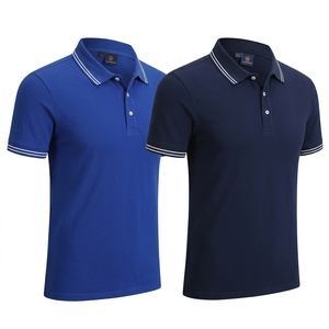 Chemise de golf tissée en coton et soie 200G pour hommes, manches courtes, style décontracté chic, personnalisable, haute performance, vente en gros - Product Image 2