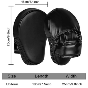 Comfortable Material 100% Cowhide Leather Focus Pads Premium Quality Punching Pad Custom Made MMA Kickboxing Training Focus Mitt - Product Image 3