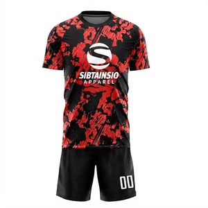 Tenues de football personnalisées unisexes pour adultes, tailles plus grandes, manches courtes, haute qualité, respirantes, 100% polyester, prix de gros pour les équipes - Product Image 5