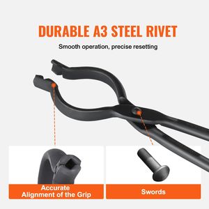 Pinze da Fabbro 18-V in Acciaio al Carbonio Lungo, Pinze per Bulloni, Pinze da Forgiatura in Acciaio A3, Rivetti Irregolari per Forgiatura del Metallo, Macchinari per Forgiatura - Product Image 6