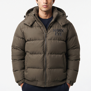 Veste d'hiver à capuche pour homme, style duvet, chaude, rembourrée, imperméable, coupe-vent, pour les voyages en plein air, vêtements décontractés, isolée pour les températures froides - Product Image 5