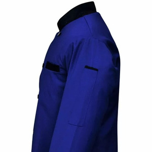 Veste de cuisinier professionnelle, ensemble complet, manches longues, best-seller, tenue de restauration, poche noire sur le revers, uniforme de boulanger - Product Image 2