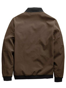 Blouson universitaire pour homme 2025, col en V, chauffant, en coton, personnalisable, uniforme OEM - Product Image 2