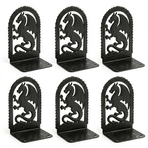 Heavy Metal Bookends with Custom Engraved Logo | Zinc Alloy Die Cast | Corporate Gift & <b>Library</b> Supply Wholesale - Product Image 4