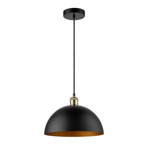 Premium Modern Dome Pendant Ceiling Light <b>Black</b> <b>Gold</b> Decorative <b>Lamp</b> for Interior Decoration For Home Hotel Restaurant Decor - Product Image 1