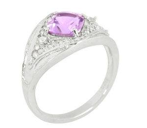 Anillo de Cóctel de Plata de Ley 925 con Baño de Rodio y Gema Azul Premium para Mujer - Product Image 2